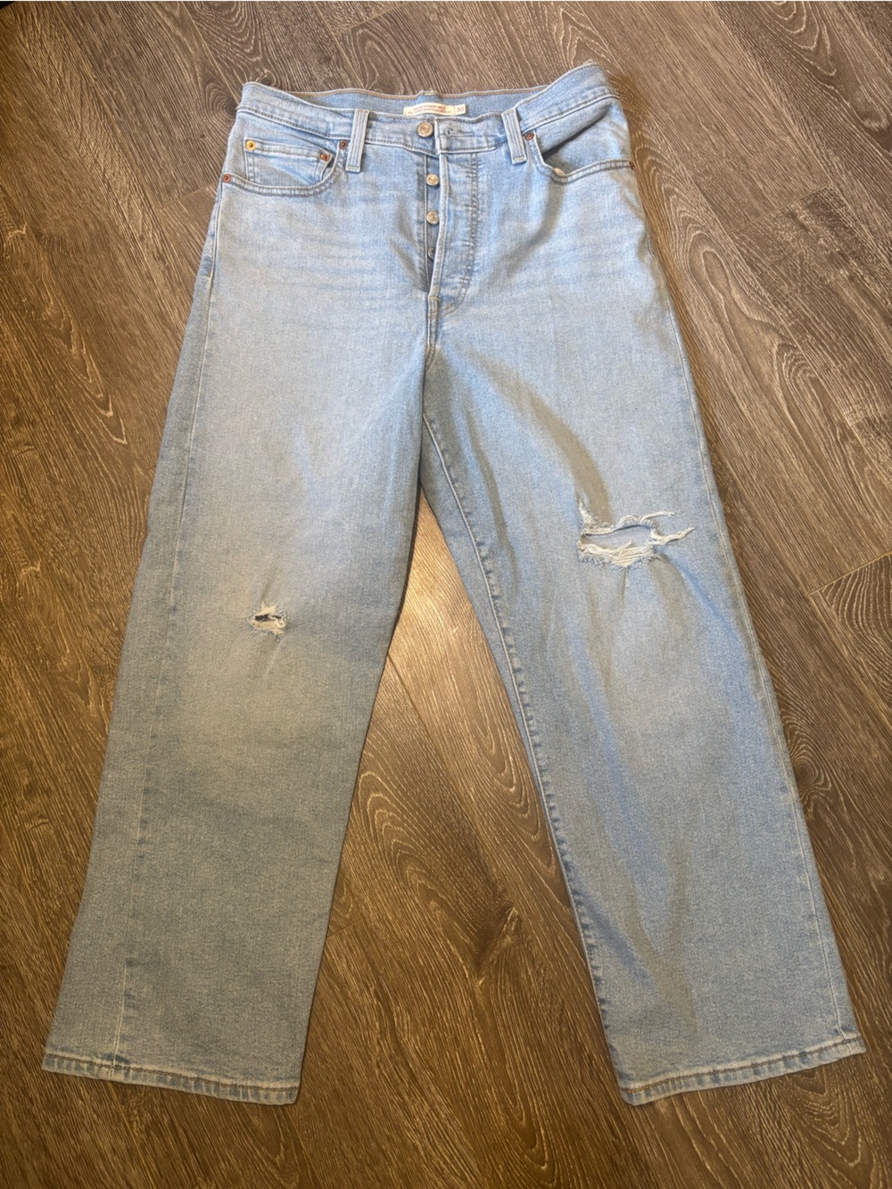Levi's Light Blue Straight Leg Jeans